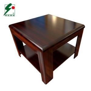 顺发 茶几方双层 实木600*600*450mm 胡桃色