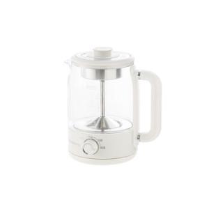 厨创妈咪生壶煮茶器煮茶壶电水壶热水壶烧水壶电热水壶迷你玻璃花茶壶B22 米白色 1.2L