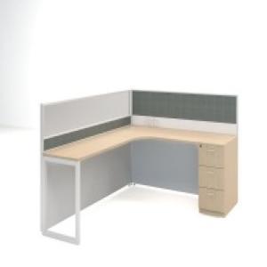 兆生家具 工位 1800*1800*1200mm 6063铝材+E0级三聚氰胺