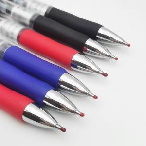 欧标 办公专用中性笔 B1252 0.5mm 不锈钢双弹簧子弹笔头 按挚式 蓝色