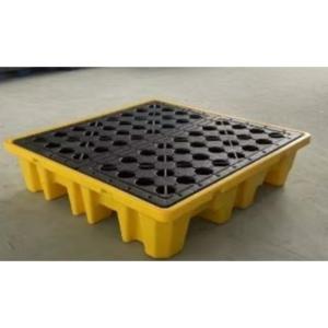 幸蕴 防渗漏托盘 C4 四桶托盘 1300*1300*300MM 材质塑料 静载3000kg 动载1200kg