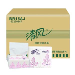 清风 餐巾纸 BR15AJ 150抽/包 100包   材质：原生木浆