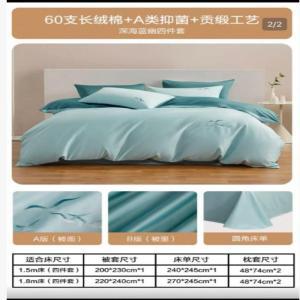 水星家纺 床上用品六件套六件套：1.8*2.0床垫+床单++2.3*2.0被子+被套+枕头+枕套