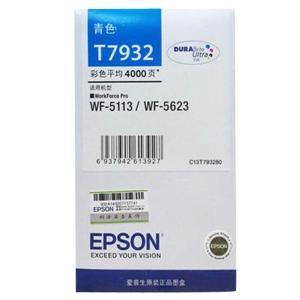 爱普生/EPSON 打印机墨盒 T7932 4000页 适用于爱普生 WF-5623 WF-5113 青色
