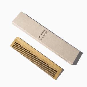 SPIRITUAL DEJOURNEY 方柄竹梳 13.5*3cm 均齿 50个/包 甘蔗纸卡盒