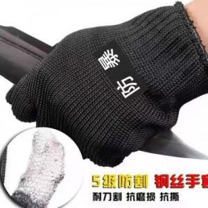 奥莱步 防暴防割手套 保安专用 防暴防刺防刀切割耐磨手套加厚级钢丝