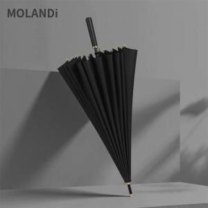 莫兰迪 晴雨伞/ 24骨 材质：碰击布+纤维伞骨 伞面面积：115cm 黑色