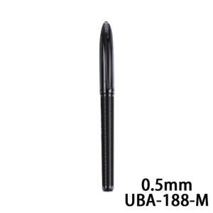 三菱 签字笔 UBA-188M 0.5mm 子弹头 插盖式 12支/盒 黑色