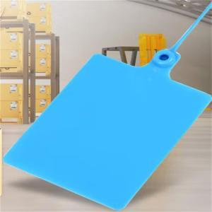 铸固 物流标签牌  100*80mm 100条 塑料 蓝色