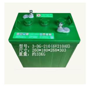 火炬 福田电瓶车电瓶 3D-210，免维护 6v210ah