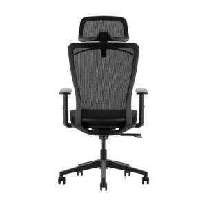 WETRUST 职员椅WT-C102 调节头枕 带滚轮 尼龙五星脚材质 调节扶手 500*560*1120mm 黑色