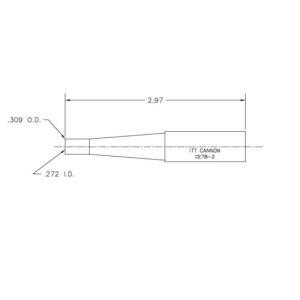 DMC 接触件5304送钉 M81969/29-02 材质:塑料 适配型号:AS50151 红色