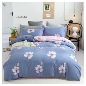 梦洁家纺 床上四件套 水莲 被套:200*230cm 床单:230*250cm 枕套:48*74cm*2 100%聚酯纤维