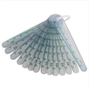 FOWLER 塑料塞尺 0.05-1.0mm 公制塑料塞尺 13片/把