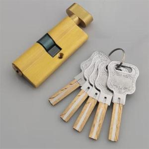 百贝佳 锁芯 大70锁芯  钥匙通开 铜 5把钥匙