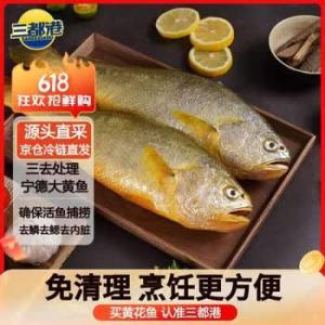 三都港 鱼类1000g 三都港 三去黄花鱼净重2斤