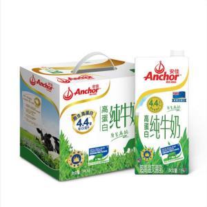 安佳 全脂纯牛奶 1L*6盒