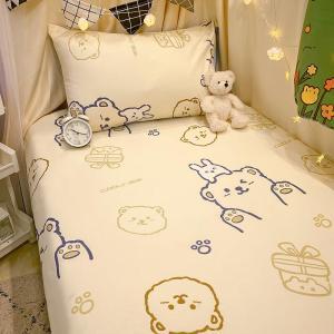 恩兴 床笠  萌爪小熊 100%新疆全棉 单件 120*200cm 适4-25cm内厚度