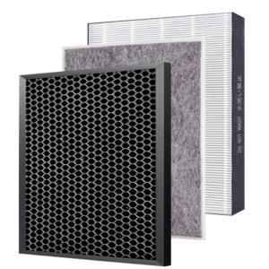 净开森 空气净化器滤网 材质：h13级HEPA 和 1000+高碘值椰果壳活性炭  适配夏普加湿型空气净化器KJFCE401DX/W