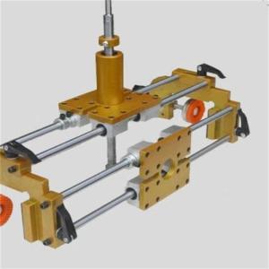 中魂匠造 开孔器 门锁开槽机+5个刀头+锁舌开槽器 可调 50mm橡胶压盘 10螺纹 钨钢