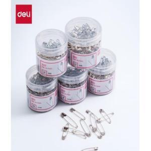 得力 别针TS403-3 45mm 80枚/筒 不锈钢 银色