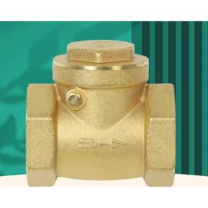 双特 止回阀 黄铜 卧式 螺纹DN50  2寸 间距104mm