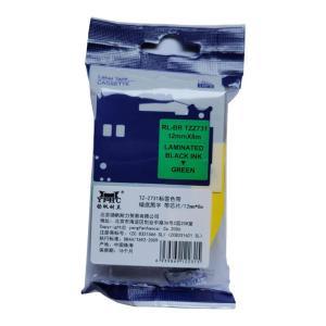 扬帆耐立 标签色带TZ-Z731 适用于兄弟热转印标签机 12mm*8m 绿底黑字