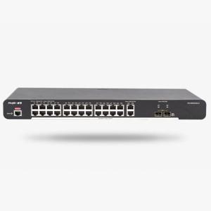 锐捷(RUIJIE) 交换机 RG-NBS2028G-S 二层网管交换机，交换容量192Gbps，包转发率42Mpps；24口10/100/1000M自适应电口交换机，固化2个10/100/1000M