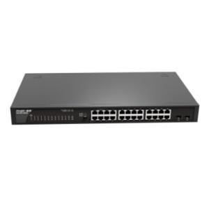 锐捷(RUIJIE) 交换机 RG-ES126GS 24个10/100/1000Mbps自适应电口，2个10/100/1000Mbps光口，交换机容量52Gbps，包转发率38.69Mpps，非网管型