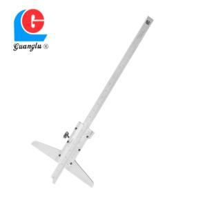 广陆 深度游标卡尺151-102K 测量范围: 0-200_0.02mm