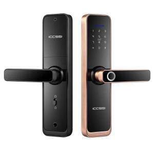 艾栖/ICCSSI 智能指纹锁F5 适用办公室木门 双舌锁体 铝合金材质 234*64*18mm 免费安装 红古铜