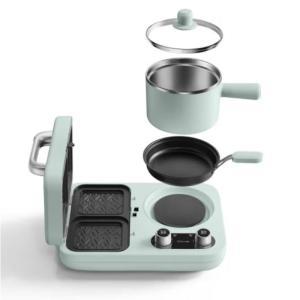 小熊/Bear 多用途早餐机 DSL-C10M1 三明治机+煎盘+煮锅 不粘涂层+不锈钢 煮锅:1.3L 1500W
