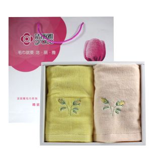 洁丽雅 毛巾 6223A 780mm*340mm 2条装