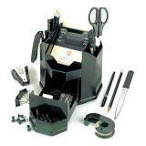 钊盛 多功能套装笔筒 ZS-930S 180*160*160mm 黑色