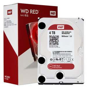 西部数据 台式机硬盘 WD40EFRX SATA6Gb/s 64M 红盘 4TB