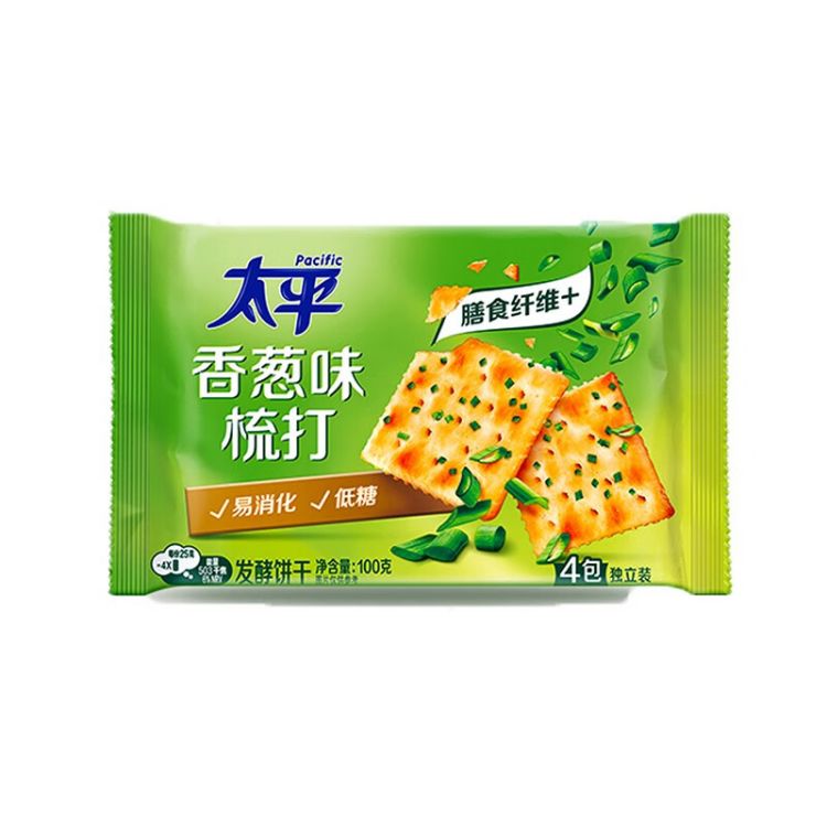 卡夫 太平苏打饼干 香葱味 100G/包*24包/箱