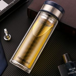 富光 400ml无印花双层尚尊玻璃杯KAB1021-400