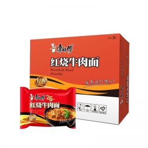 康师傅 方便面 袋装红烧牛肉面 24袋/箱 净含量:96g*24袋 保质期:6个月