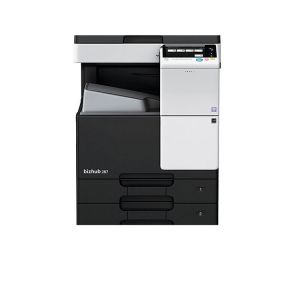 柯尼卡美能达(KONICA MAINOLTA) A3黑白复印机 bizhub287 标配双面输稿器+双面器+双纸盒 加配国产工作台 有线网络 