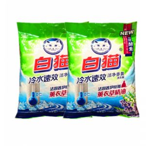 白猫 洁净香氛薰衣草精油洗衣粉 1.028kg 薰衣草香
