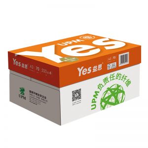 益思 复印纸   纯白 70克 A3 500张/包 4包/箱 橙色包装
