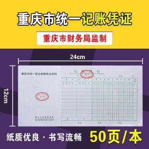 前通 重庆记账凭证 163001 24K50页