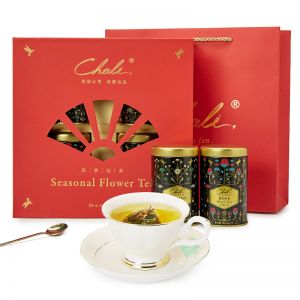 茶里(ChaLi) 四季花茶礼盒(红金) 10105051 2g/3g*10包/罐 4罐/盒