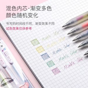 斑马/ZEBRA 限定版顺利中性笔套装 JJ75-5C-MB 彩虹系列 子弹头 按制 0.5mm 5色套 热带芒果/棉花糖/蓝莓冰沙/夏威夷菠萝/薄荷雨
