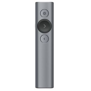 罗技（Logitech）Spotlight 无线演示器 投影笔 翻页器 翻页笔 电子教鞭 演示笔PPT 演讲神器（瓦灰色）