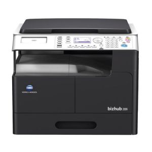 柯尼卡美能达/KONICAMINOLTA 黑白多功能复合机 bizhub 206（df） A3幅面 单纸盒 双面输稿器 送工作底柜可落地