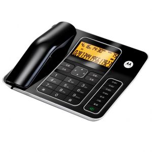 摩托罗拉/Motorola 电话机 CT340C 有绳电话机来电显示免提免打扰双接口 黑色