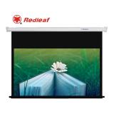 红叶 电动玻珠投影幕布 100寸 2030*1540mm 4:3 玻珠 白色