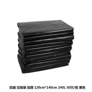 欣越 垃圾袋  加厚 120cm*140cm 240L 50只/包 黑色