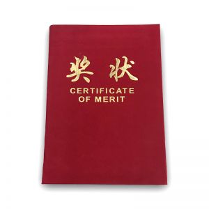 杰力 绒面烫金奖状 512 12K 精品证书系列 红色